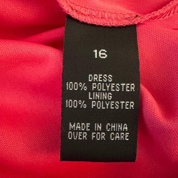 I.N. Studio Coral Dress with Knotted Sleeves Never worn - Picture 4 of 4